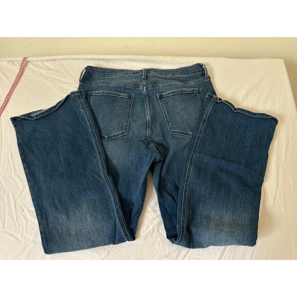 Old Navy Jeans Womens Size 14 Reg Blue High Rise Wow Flare Stretch Denim Pants - Picture 5 of 5
